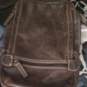 Men's Classic Brown Leather Backpack A GREAT CARRY Accessory, Make An Offer